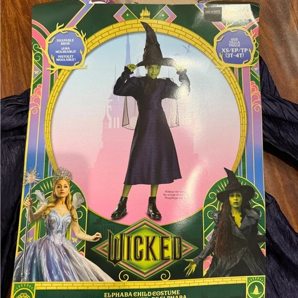 NWT Wicked Elphaba Child Costume size 3T-4T - Picture 2 of 2